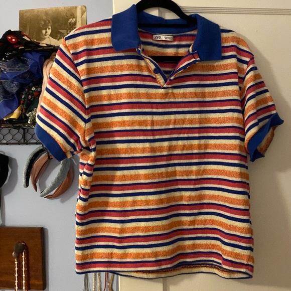 Zara Knit Polo - Picture 1 of 3
